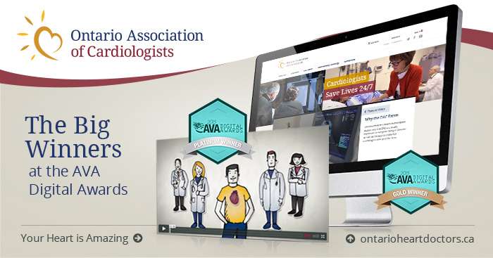 The Ontario Association of Cardiologists is honoured to have won multiple awards at this year’s AVA Digital Awards.